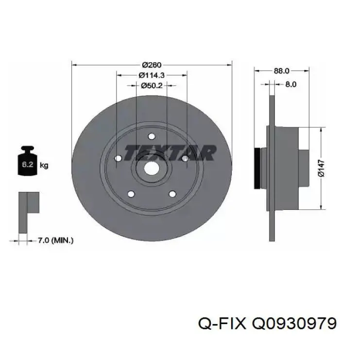 Колодки Q-fix Q0930979 цена, от 16.20 USD