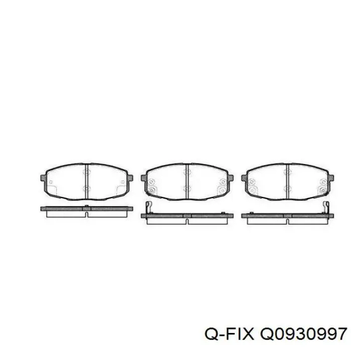 Тормозные колодки Q-fix Q0930997
