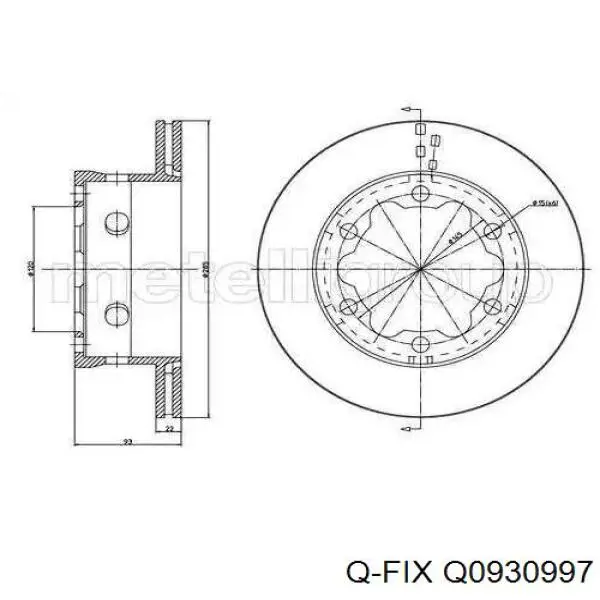 Q0930997 Q-fix Колодки передние