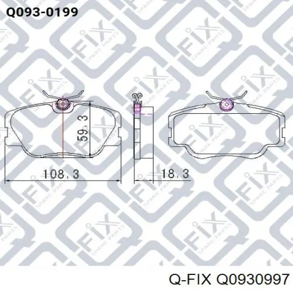 Колодки Q-fix Q0930997 цена, от 13.84 USD