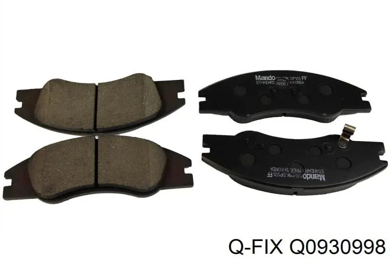 Q0930998 Q-fix Колодки передние