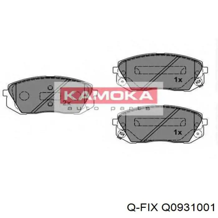 Купить Q0931001 Q-fix Колодки тормозные