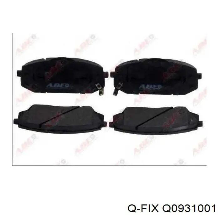 Передние тормозные колодки Q0931001 Q-fix