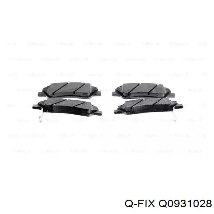 Купить Q0931028 Q-fix Колодки тормозные