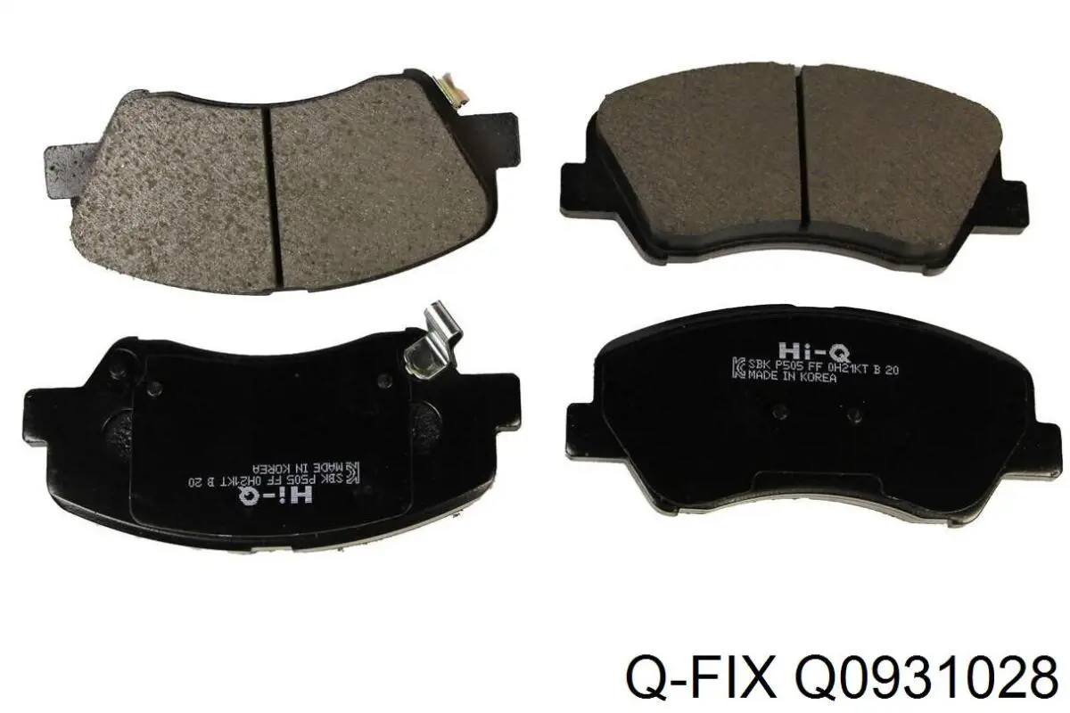 Q0931028 Q-fix Колодки передние