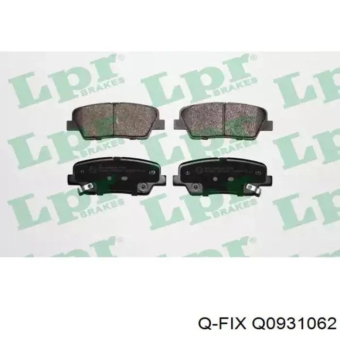 Купить Q0931062 Q-fix Колодки тормозные задние, дисковые
