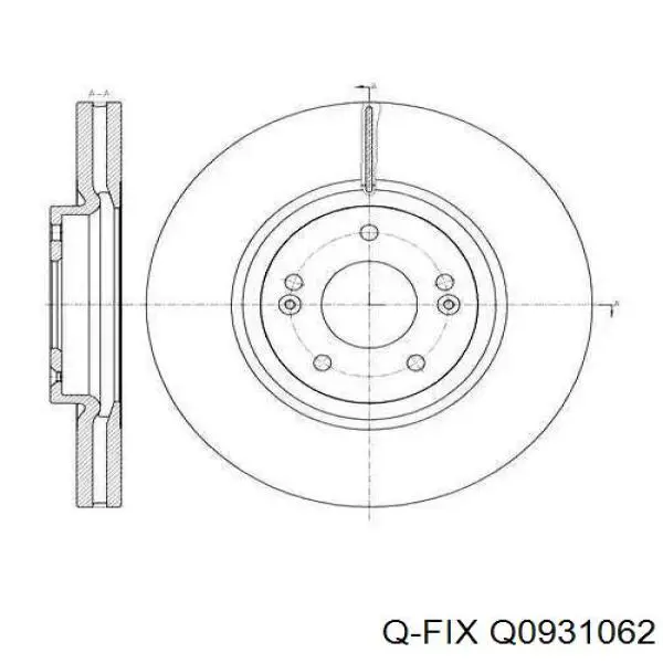 Q0931062 Q-fix Колодки тормозные дисковые комплект