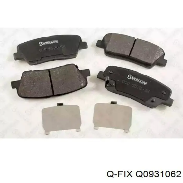 Q0931062 Q-fix Колодки тормозные дисковые комплект