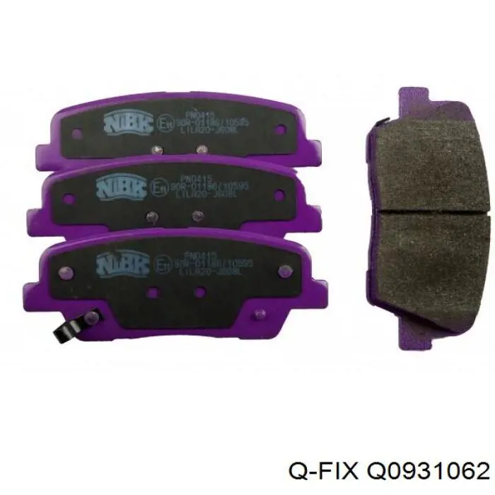 Колодки дисковые  Q-fix Q0931062 цена, от 19.82 USD