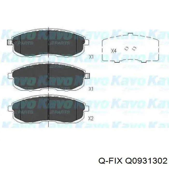 Колодки Q-fix Q0931302 цена, от 15.59 USD