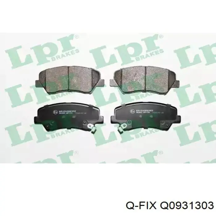 Q0931303 Q-fix Колодки передние