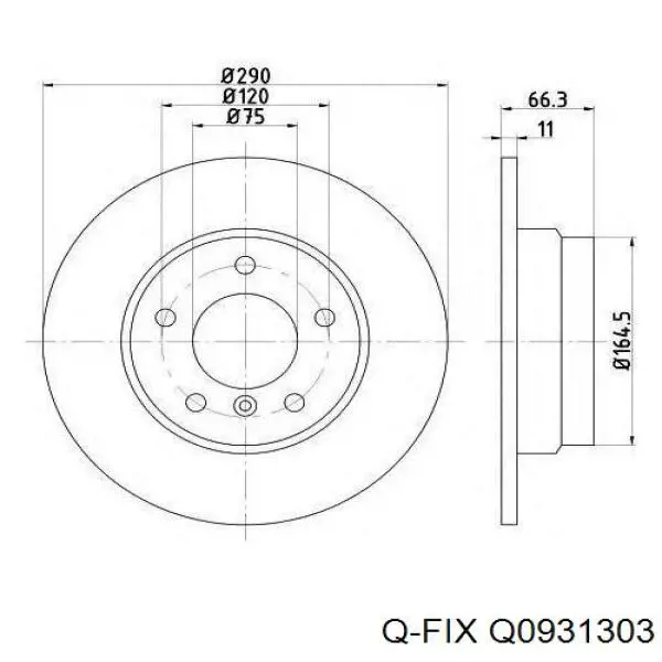 Колодки Q-fix Q0931303 цена, от 18.35 USD