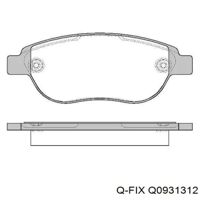 Колодки Q-fix Q0931312 цена, от 17.32 USD