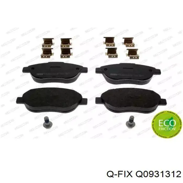 Q0931312 Q-fix Колодки передние
