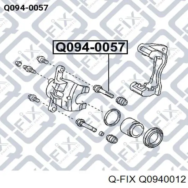 Купить QB1131423X Quick Brake Направляющая суппорта заднего верхняя