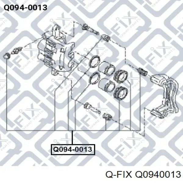 Ремкомплект переднего суппорта Q0940013 Q-fix