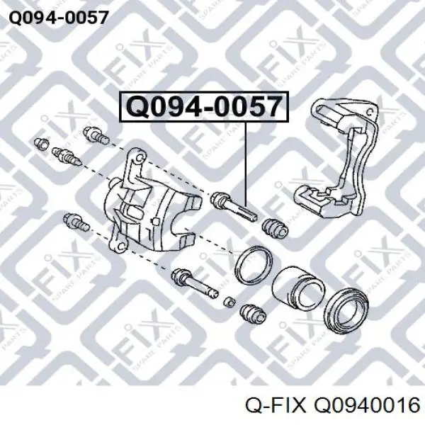 Q0940016 Q-fix Направляющая суппорта заднего
