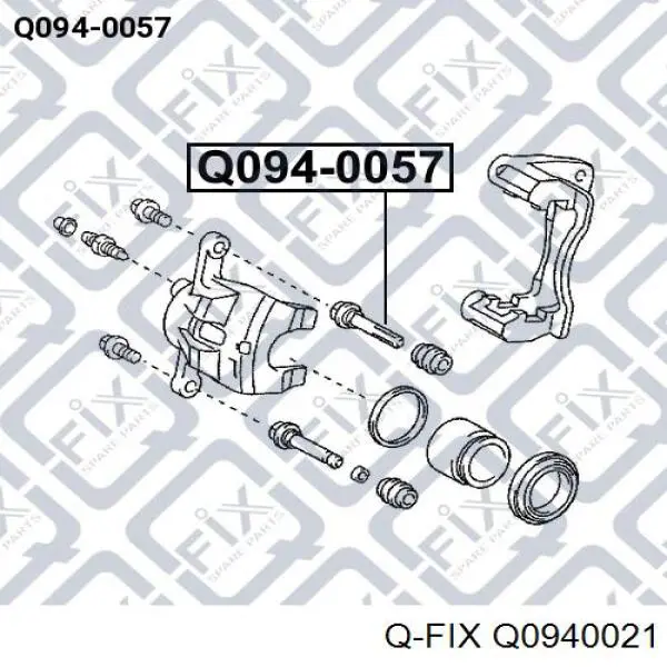Направляющая суппорта заднего Q-fix Q0940021 цена, от 3.91 USD