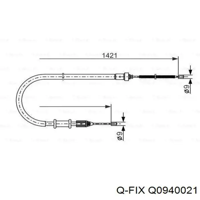 Направляющая суппорта заднего Q0940021 Q-fix