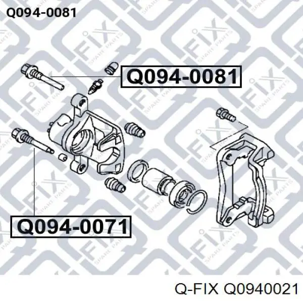 Q0940021 Q-fix Направляющая суппорта заднего