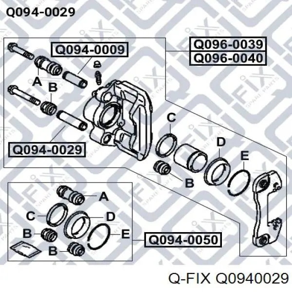 Q0940029 Q-fix guia inferior de suporte traseiro