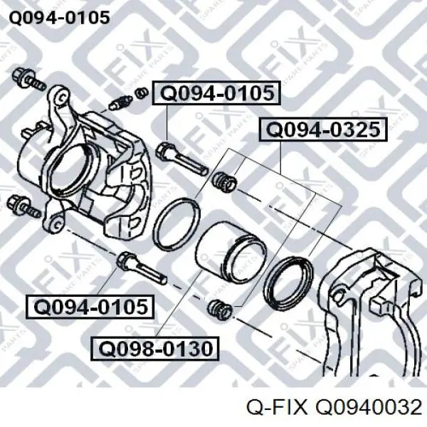 Направляющая суппорта заднего верхняя Q-fix Q0940032 цена, от 4.22 USD