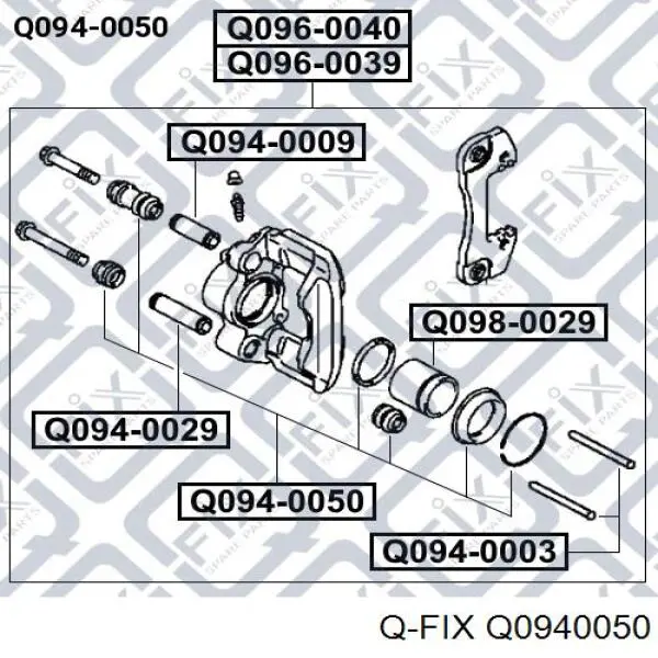 Ремкомплект суппорта Q0940050 Q-fix