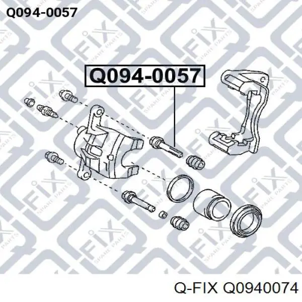 Болт тормозного суппорта Q-fix Q0940074 цена, от 3.34 USD