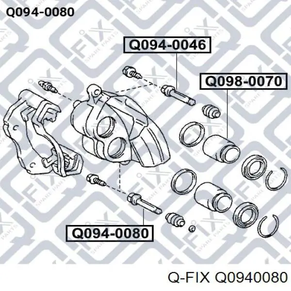 Q0940080 Q-fix guia de suporte dianteiro