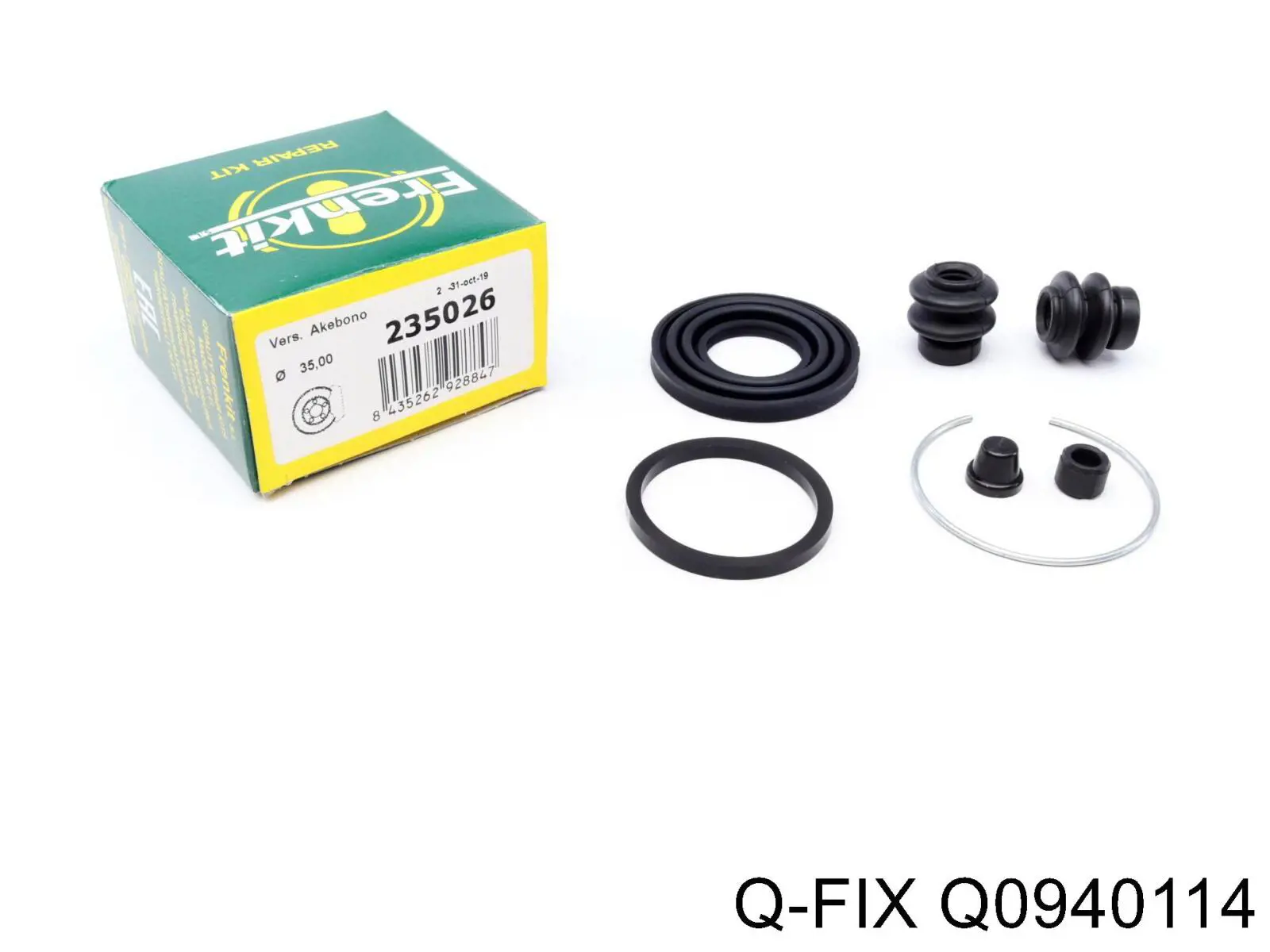 Q0940114 Q-fix Втулка суппорта тормозного переднего