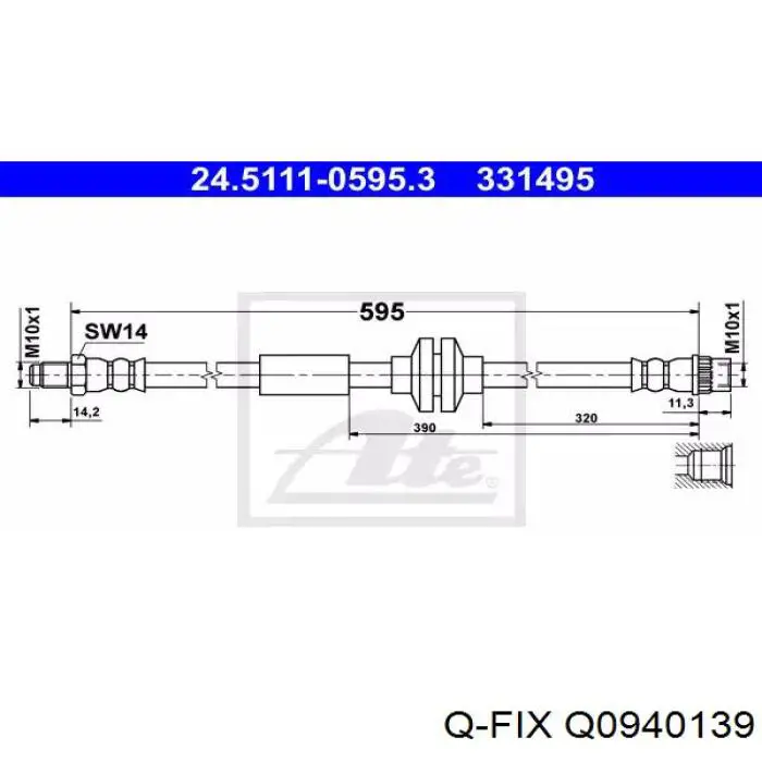 Купить Q0940139 Q-fix Направляющая суппорта заднего