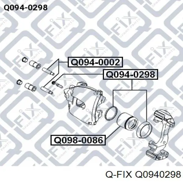 Ремкомплект переднего суппорта Q0940298 Q-fix