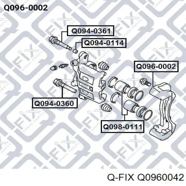 Кронштейн суппорта Q-fix Q0960042 цена, от 25.66 USD