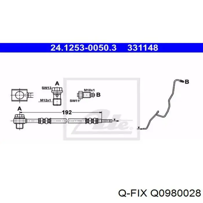 Поршень тормозного заднего суппорта  Q-fix Q0980028