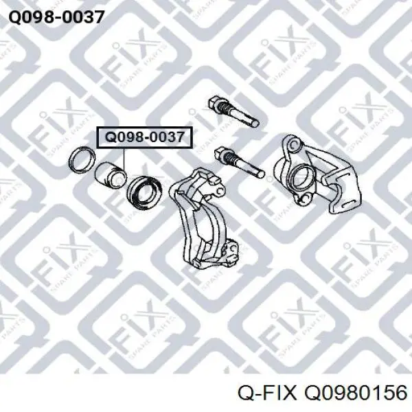 Q0980156 Q-fix Поршень тормозного суппорта переднего