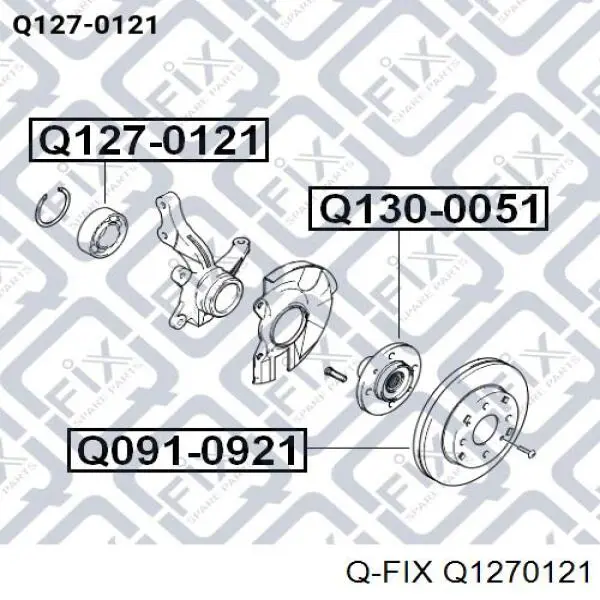 Подшипник ступицы Q1270121 Q-fix