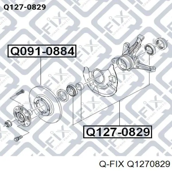 Подшипник ступицы Q1270829 Q-fix