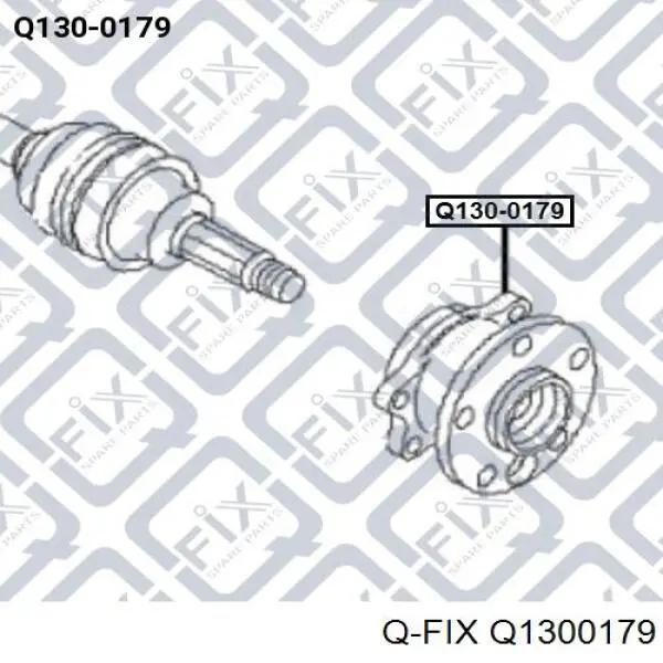 Ступица задняя Q1300179 Q-fix