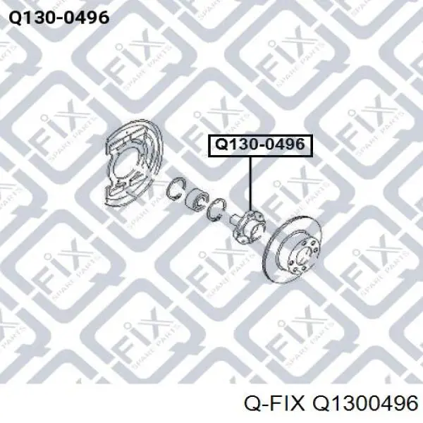 Ступица передняя Q1300496 Q-fix