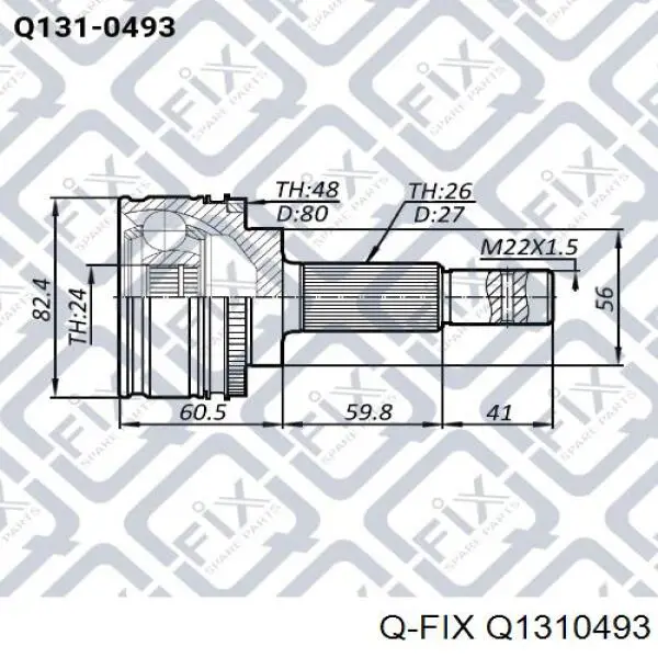 Q1310493 Q-fix junta homocinética externa dianteira