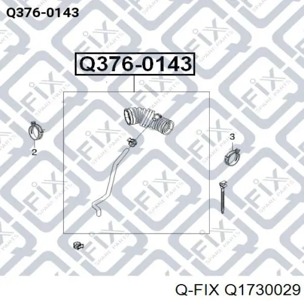 Шланг радиатора охлаждения Q-fix Q1730029 цена, от 5.64 USD