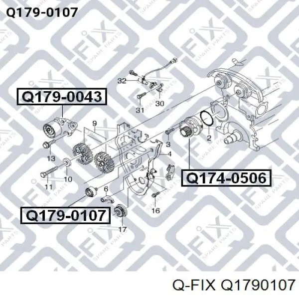 Паразитный ролик ГРМ Q1790107 Q-fix