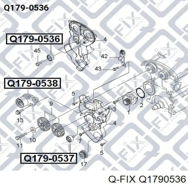 Паразитный ролик ГРМ Q1790536 Q-fix