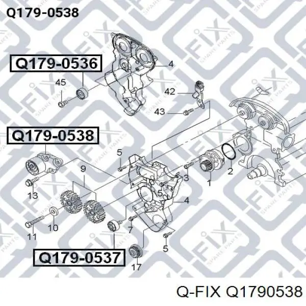 Натяжитель ремня ГРМ Q1790538 Q-fix