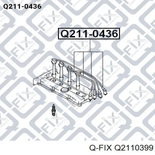 Провода зажигания Q-fix Q2110399 цена, от 12.65 USD