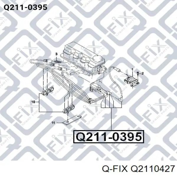 Провода зажигания Q-fix Q2110427 цена, от 25.34 USD