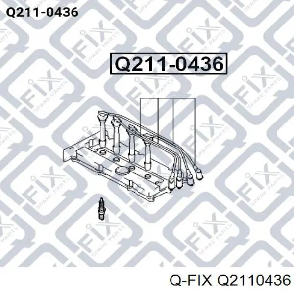 Q2110436 Q-fix fios de alta voltagem, kit