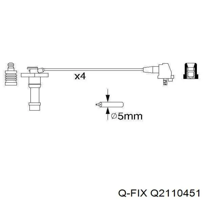 Свечной наконечник Q-fix Q2110451