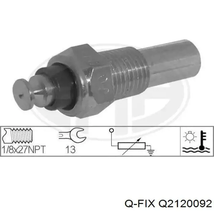 Compre Q2120092 Q-fix Sensor de temperatura do fluido de esfriamento