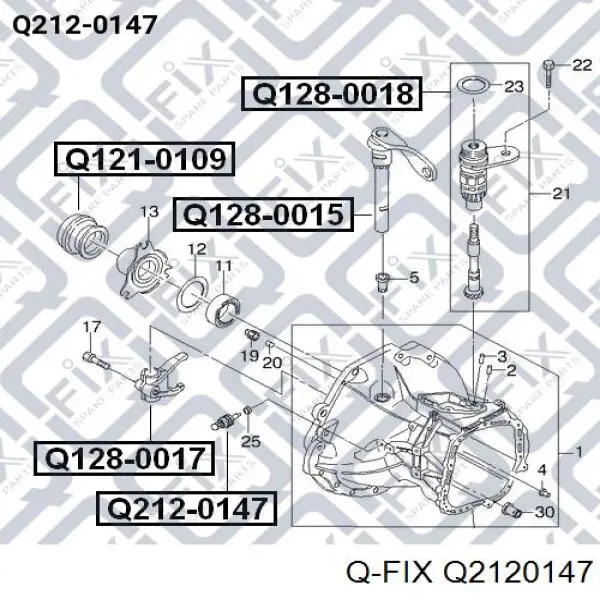 Q2120147 Q-fix датчик включения фонарей заднего хода